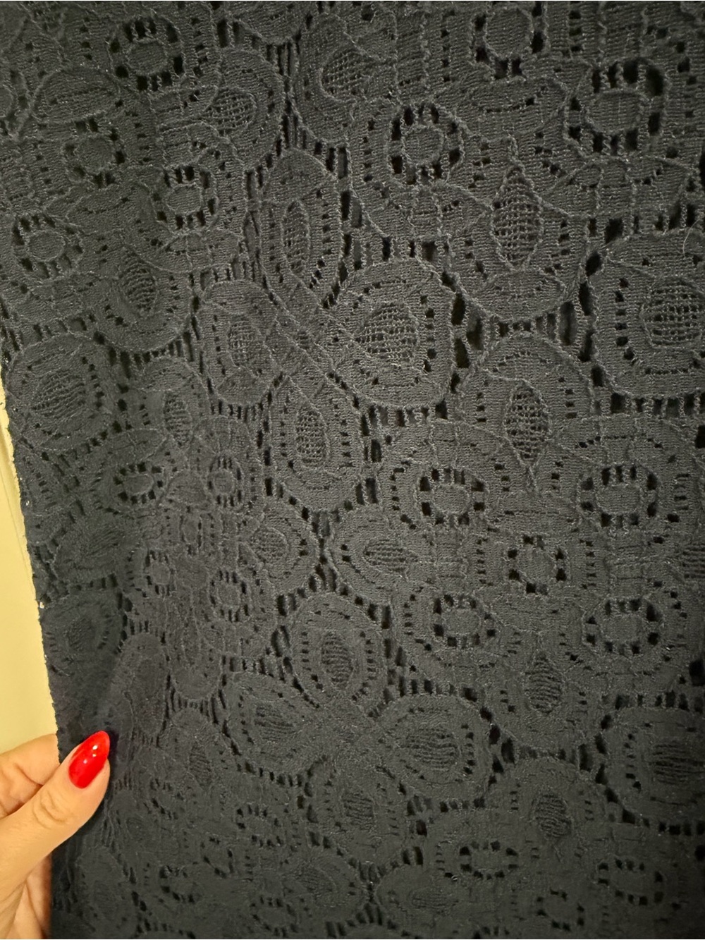 Ann Taylor Factory Navy Cap Sleeve Lace Dress - Picture 3 of 5